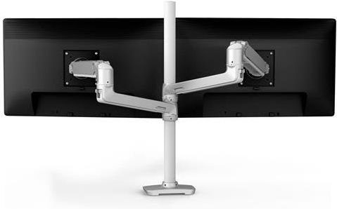 Ergotron LX Βάση Γραφείου για 2 Οθόνες έως 40" με Βραχίονα Λευκή