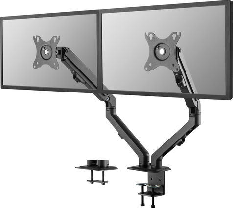 Newstar Stand Desk Mounted for 2 Monitors up to 27" with Arm (FPMA-D650DBLACK)