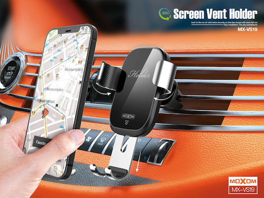 Moxom Car Mobile Mount with Adjustable Hooks Black