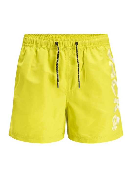 Jack & Jones Мъжки Бански Плувни Шорти Lime Punch