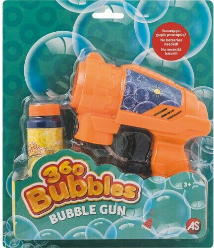 AS 360 Bubbles Όπλο για Μπουρμπουλήθρες (Διάφορα Σχέδια) 1τμχ