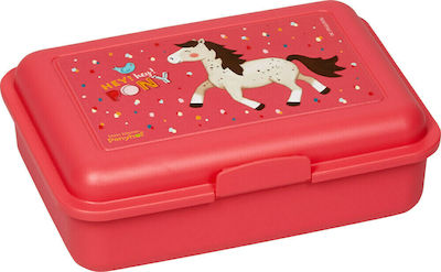 Die Spiegelburg Pony Kids Lunch Plastic Box Red L16xW11xH5cm COP-