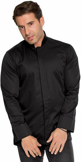 Giblor's Zeus Chef Long Sleeve Polycotton Jacket Black