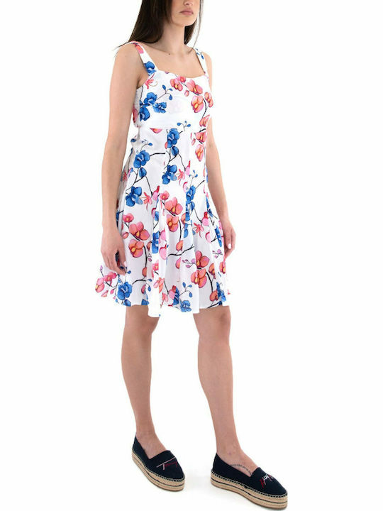 Sommer Mini Kleid Weiß