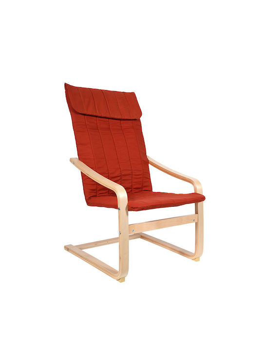 Paris Schaukelstuhl Orange 59x69.5x108cm
