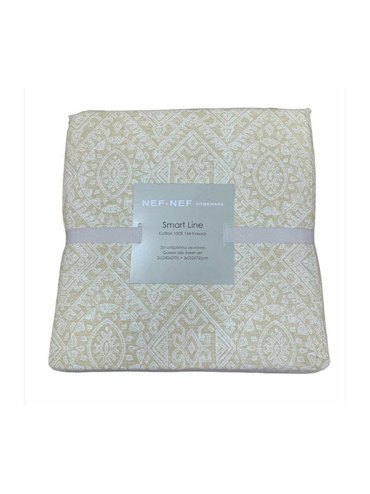 Nef-Nef Homeware Sheet Sets Queen 240x270cm. Clover Yellow 4pcs