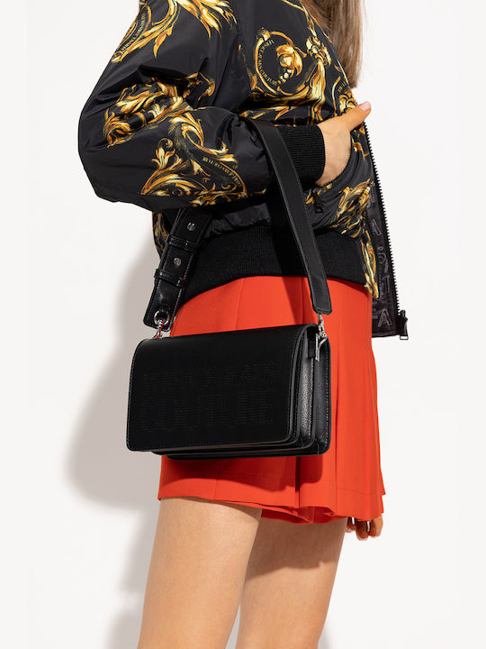 Versace Γυναικεία Flap Bag 'Ωμου Μαύρη