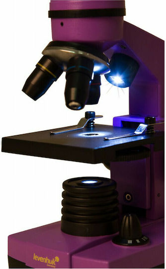 Levenhuk Rainbow 2L Biological Monocular Microscope Purple 400x Amethyst