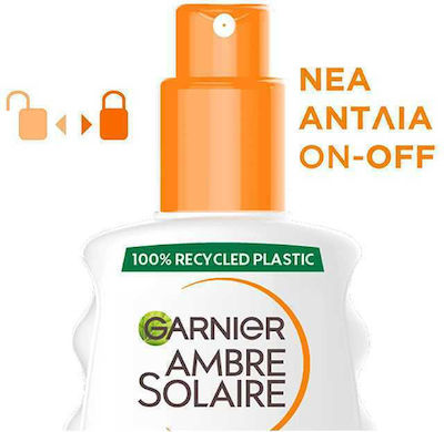 Garnier Ambre Solaire Sensitive Advanced Rezistentă la apă Crema protectie solara Cremă pentru Corp SPF50 în Spray 200ml