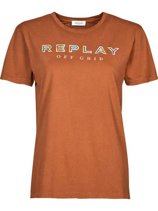 Damen T-Shirt Orange