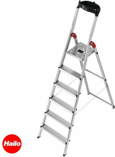 Hailo L60 Easyclix Стълба Алуминий с 3+1 Стъпала