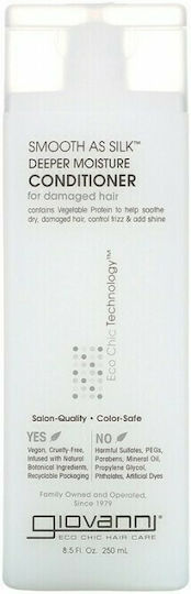 Giovanni Smooth As Silk Deep Moisture Conditioner Hydration for All Hair Types 250ml