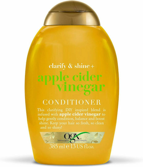 OGX Clarify & Shine + Apple Cider Vinegar Conditioner Color Protection 385ml