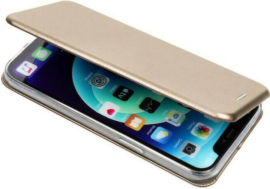 Forcell Elegance Buchen Sie Synthetisches Leder Gold (Redmi Note 11 / 11S 4G)