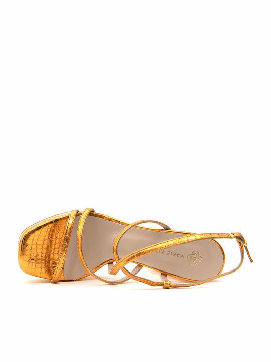 Leather Sandals Orange