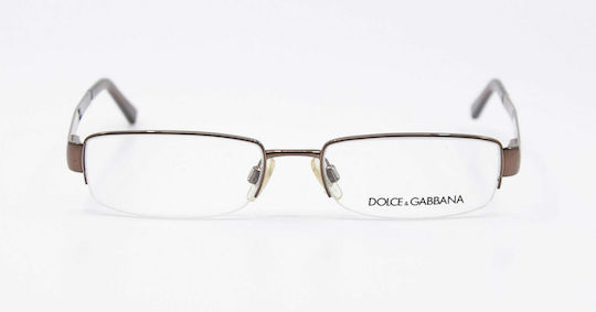 Dolce & Gabbana Μεταλλικός Σκελετός Γυαλιών Καφέ DG1110 119