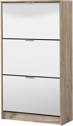 Ξύλινη Παπουτσοθήκη Hugo 23 με 3 Ράφια Sonoma Μ67xΠ28xΥ119cm