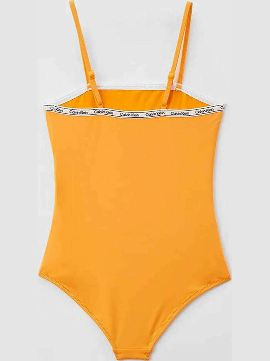 Calvin Klein Kids Swimwear One-Piece Orange