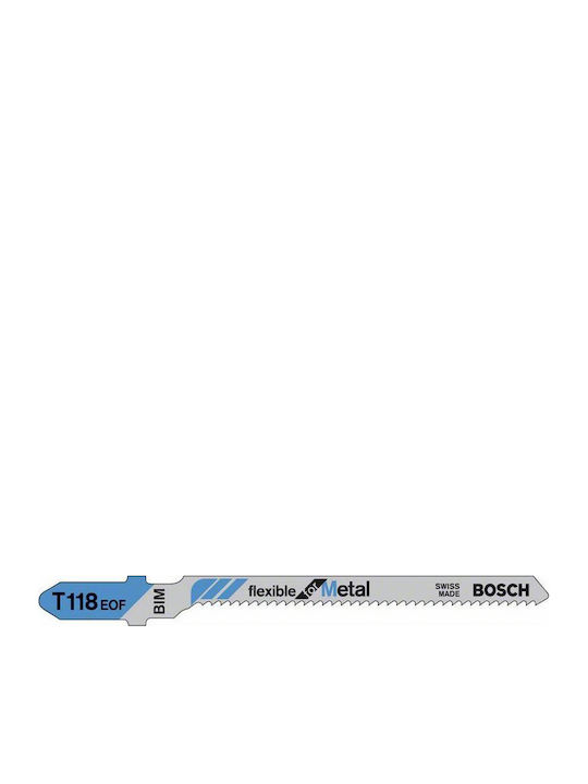 Bosch T118EOF Λάμες Flexible for Metal για Μέταλλο 83mm 5τμχ