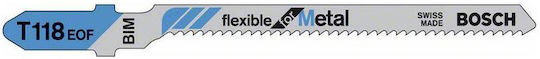 Bosch T118EOF Jig Saw Blade for Metal 83mm Flexible for Metal 5pcs 2608634237