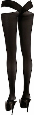 Cottelli Collection Stockings with Waist Strap Black
