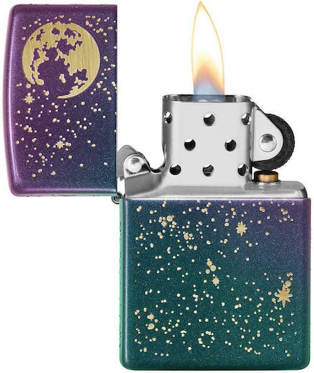 Zippo Starry Sky Winddichtes Feuerzeug Flamme Mehrfarbig