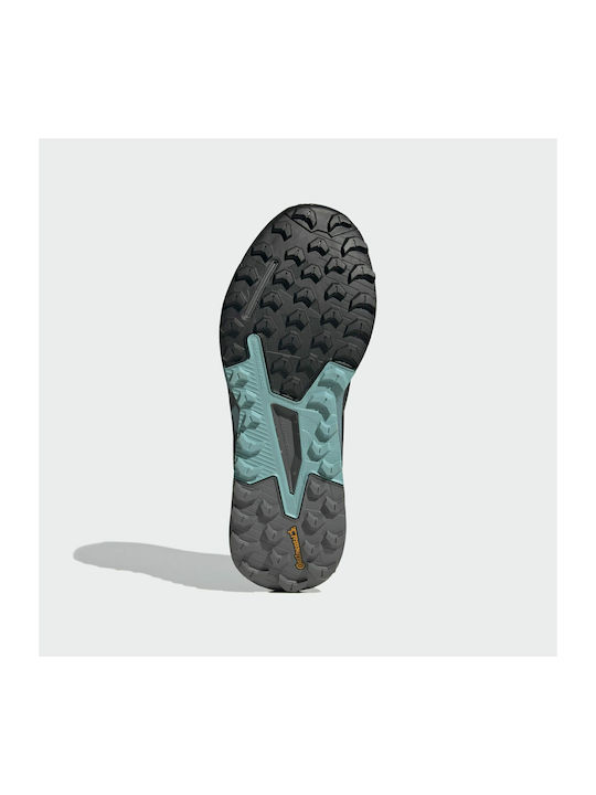 Terrex Agravic Flow 2.0 GTX Sport Shoes Trail Running Waterproof with Gore-Tex Membrane Core Black / Grey Six / Mint Ton