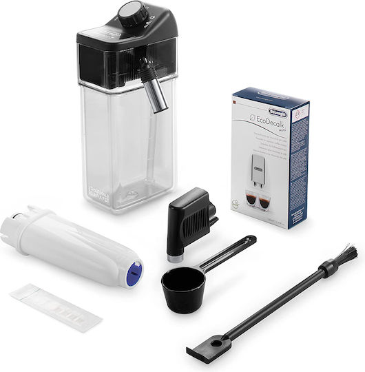 De'Longhi Dinamica Plus Automatische Espressomaschine 1450W Druck 19bar für Cappuccino mit Mahlwerk Silber