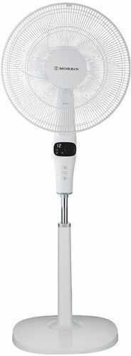 Morris Ventilator Sockel 30W Lüfterdurchmesser 41cm mit Fernbedienung Weiß