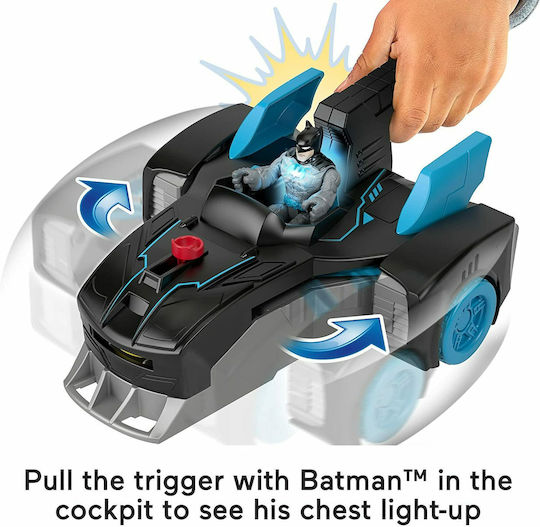 Φιγούρα Δράσης Batmobile Batman με Φως για 3+ Ετών