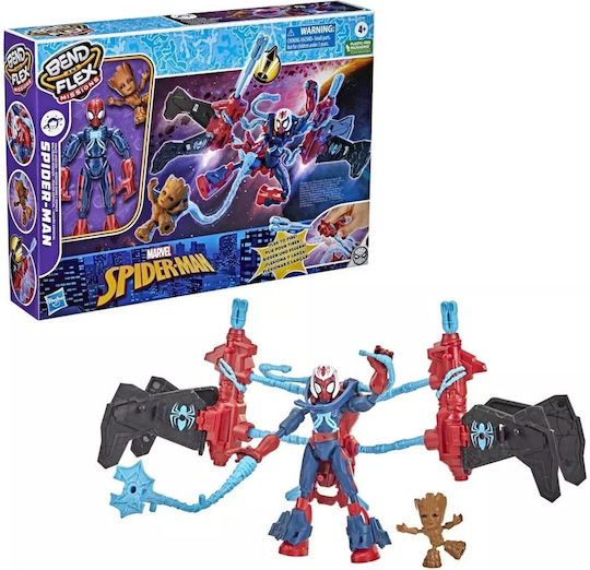 Action Figure Spider-Man Bend and Flex Missions, Space Mission Spider-Man for 4+ years old Years