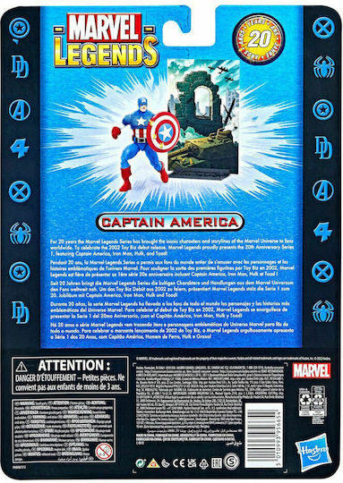 Φιγούρα Δράσης Captain America Marvel Legends Captain America για 4+ Ετών 15εκ.