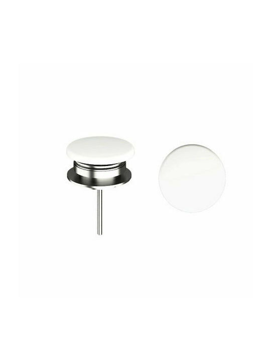 Olympia Open Round 01 Countertop Sink Porcelain 40x40x17cm White