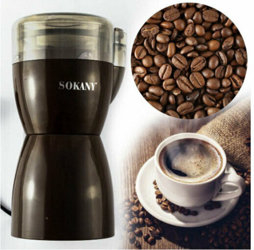 Sokany SM-3016 Electric Coffee Grinder 180W for 100gr Beans Black