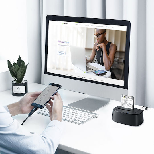 Ugreen Docking Station for 2 Hard Drives SATA 2.5" / 3.5" with Connection USB 3.0 (50857)