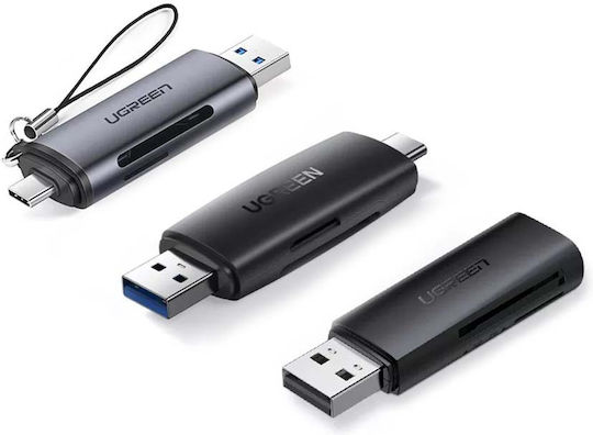 Ugreen CM304 Card Reader USB 2.0 Type-C για SD/microSD