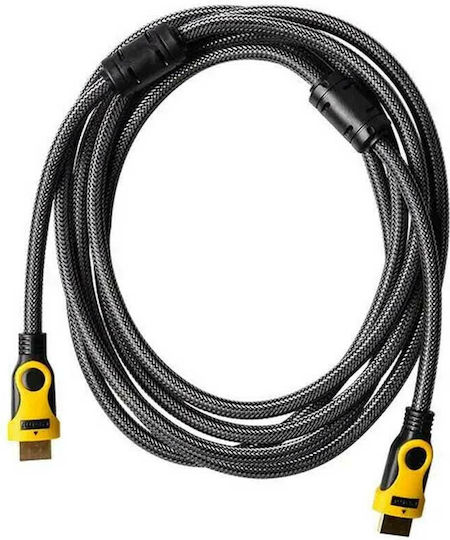 Andowl HDMI Cables High Speed 1080p 120Hz Braided Cable HDMI Male - HDMI Male 1.5m Black