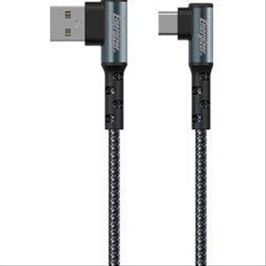 Energizer Angle (90°) / Braided USB 2.0 Cable USB-C male - USB-A Μαύρο 2m C710CKBK