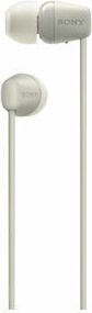 Sony WI-C100 In-ear Bluetooth Handsfree Earphones with Sweat Resistance Beige