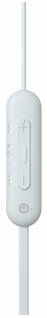 Sony WI-C100 In-ear Bluetooth Handsfree Ακουστικά με Αντοχή στον Ιδρώτα Λευκά