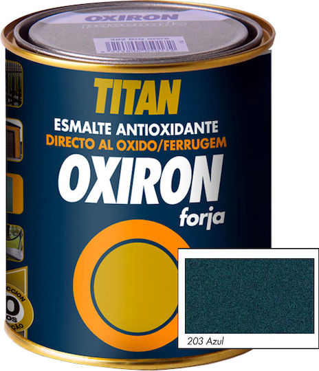 Titanlux Χρώμα Αντισκωριακό Oxiron Forja 0.75lt Μπλε Μεταλιζέ