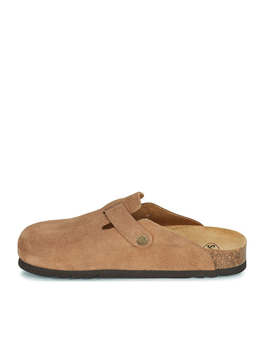 Fae Leather Winter Women's Slippers Brown