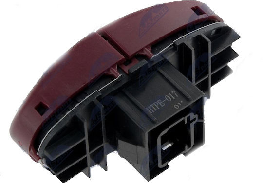 NTY Car Hazard Switch for Peugeot 206 1998+ 5pin Red