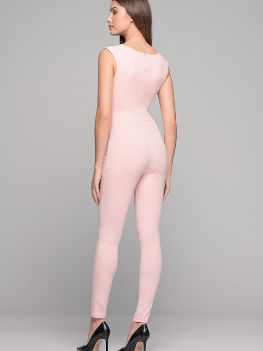 LikeMe Women's Sleeveless One-piece Suit Pink