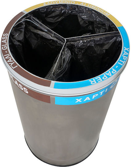 Molyto Metallisch Gewerbliche Abfallbehälter Recycling 150Es Inox