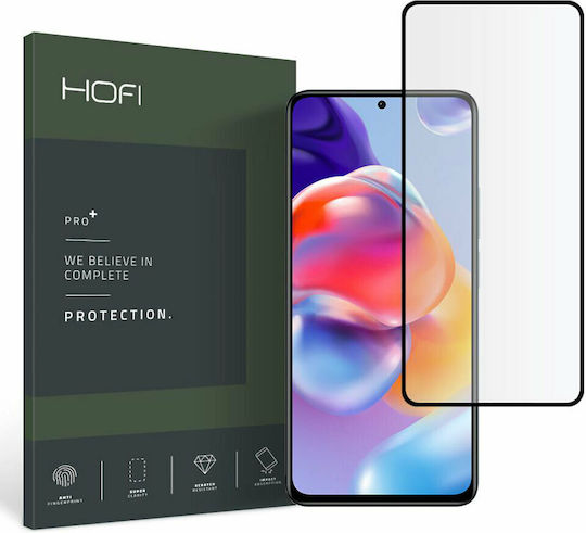 Hofi Pro+ Full Face Tempered Glass Μαύρο (Redmi Note 11 Pro / 11 Pro+)