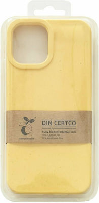 Hurtel Eco Synthetic Back Cover Yellow (iPhone 13 Pro Max)