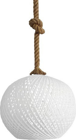 Heronia Silk-02 Rope UT-WH Pendant Light White 35x85x85cm