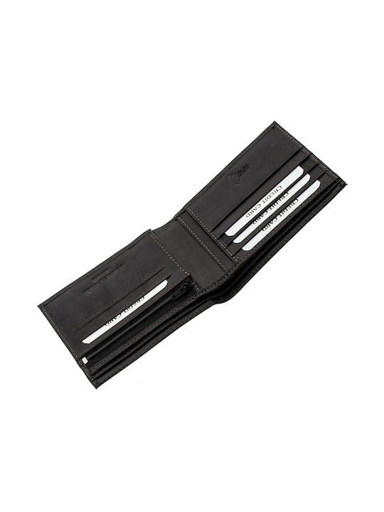 Kappa Δερμάτινο Ανδρικό Πορτοφόλι με RFID Μαύρο