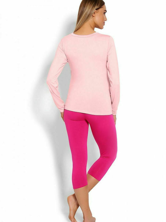 PeeKaBoo Maternity Pajama Set & Nursing in Pink color